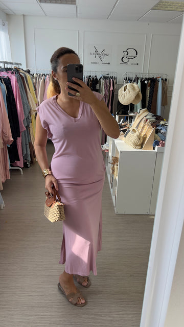 Robe fluide rose