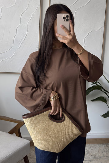 TEE shirt Oversize coton Teracota