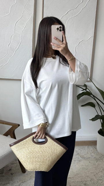 TEE shirt Oversize coton blanc qualité premium