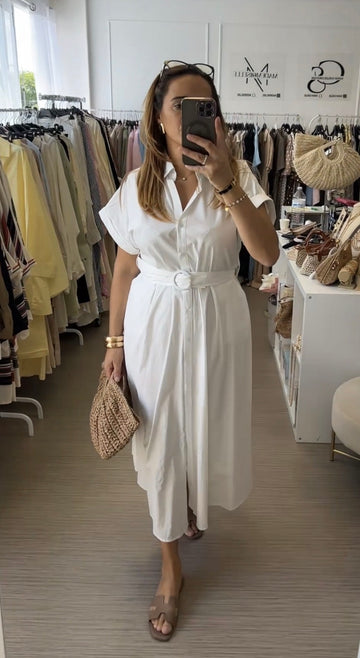 Robe patineuse blanche