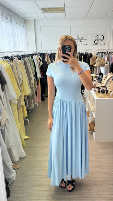 Robe asymétrique Bleu ciel