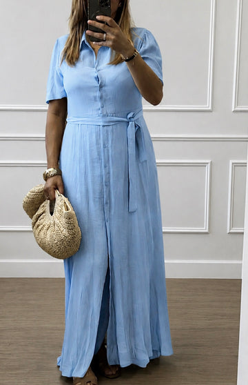 Robe fluide bleu