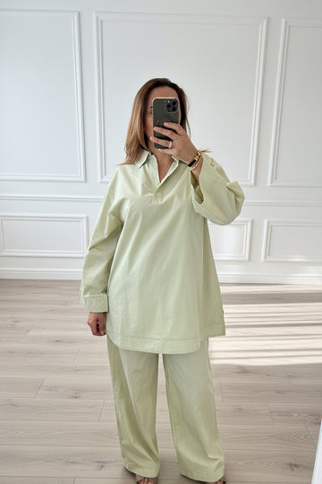Ensemble oversize vert d’eau