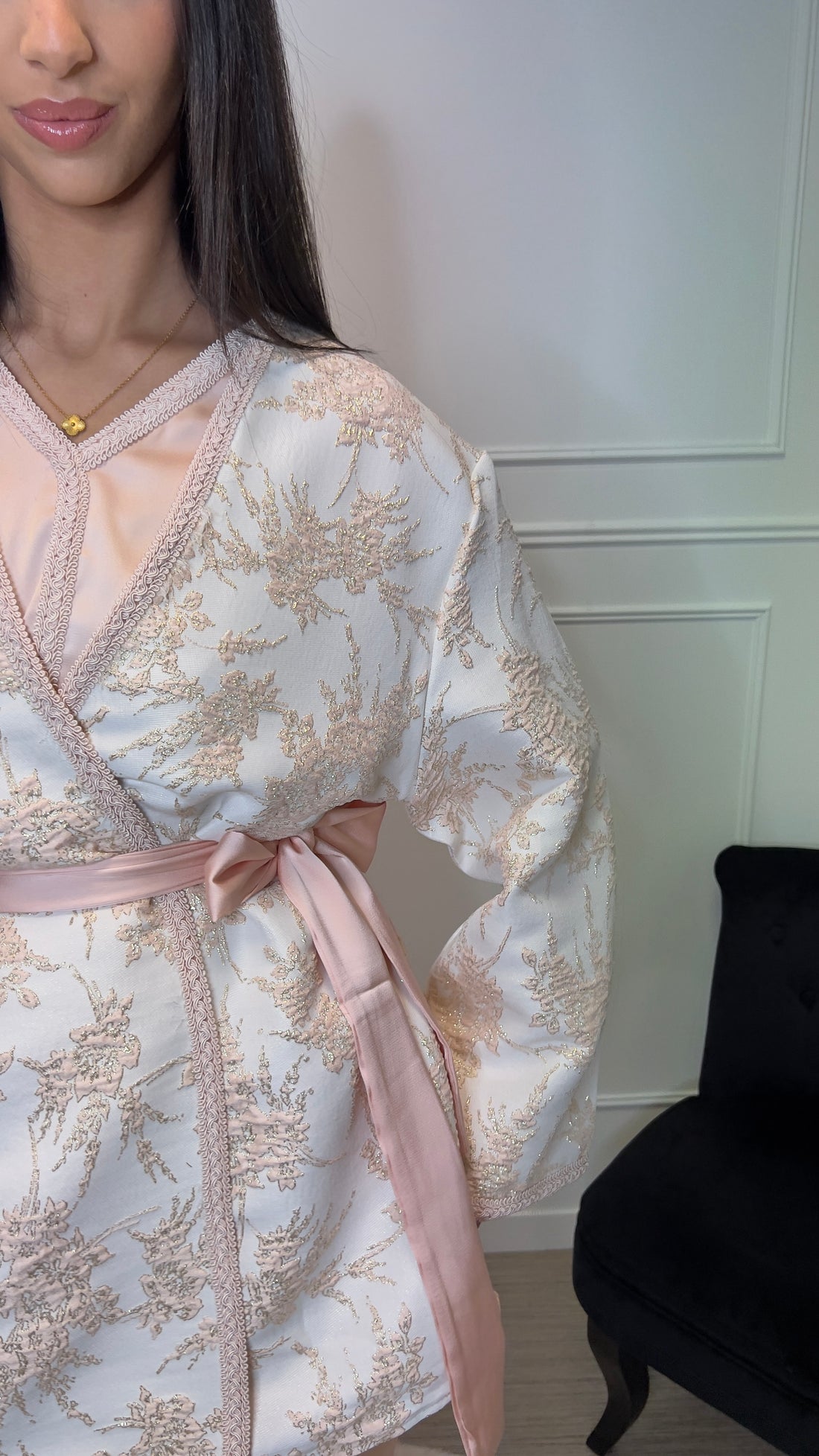 Ensemble en brocard I rose