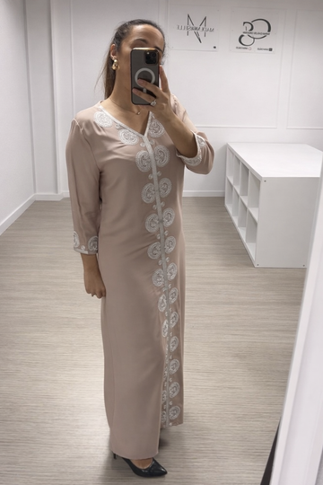 Robe de maison taupe
