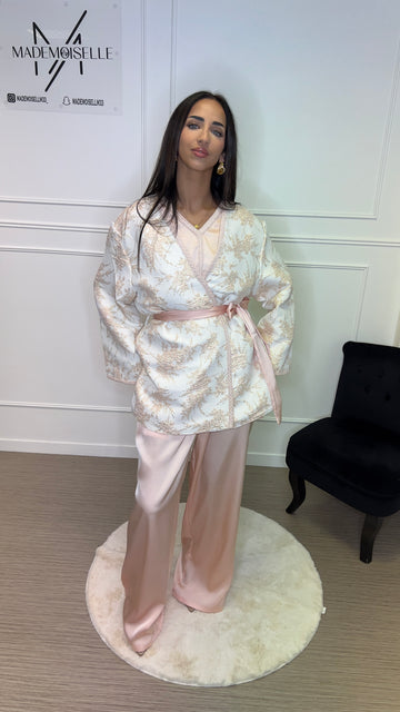 Ensemble en brocard I rose