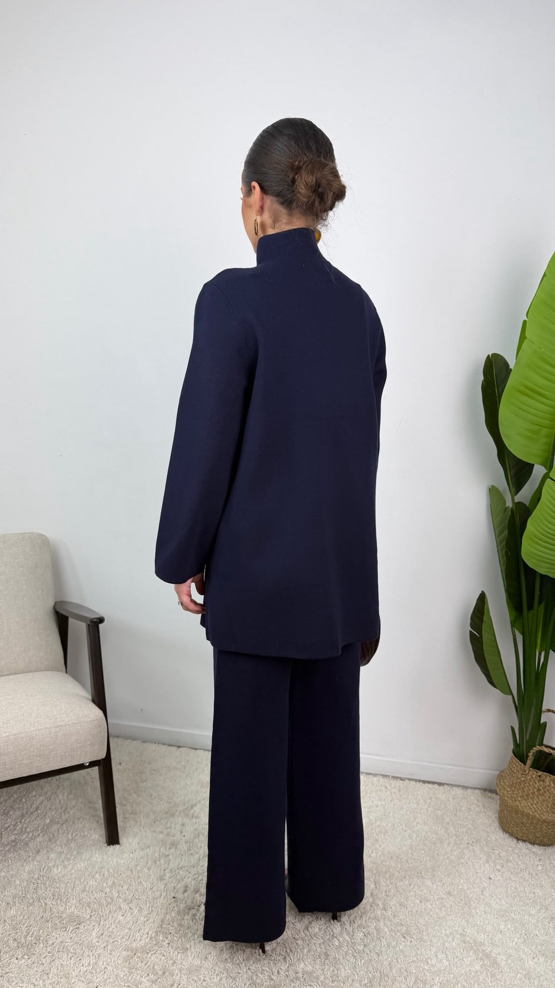 Ensemble Veste & Pantalon Noir à Bout