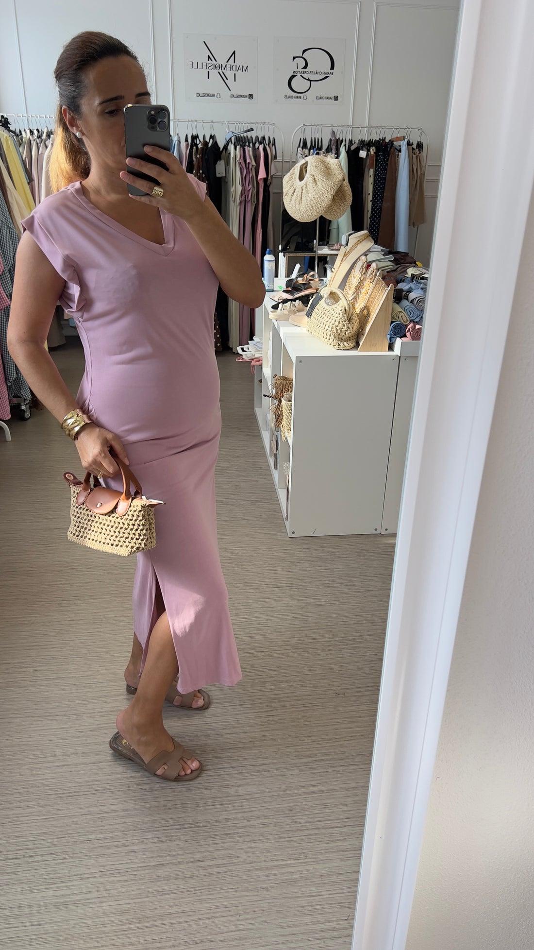 Robe fluide rose