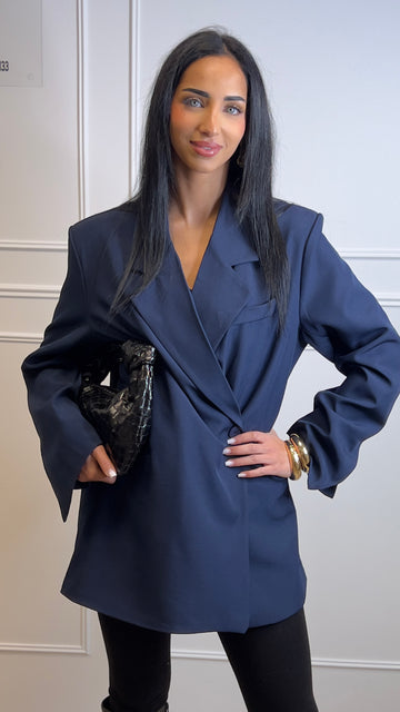 Blazer oversize Marine