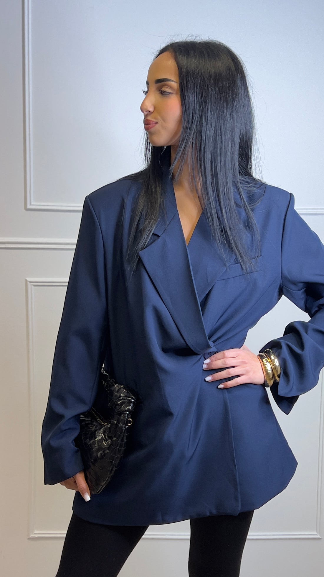 Blazer oversize Marine